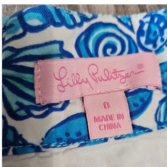 Lilly Pulitzer Jarvey Skort Tennis Pickleball Skirt Blue Starfish Size XS Size 0 - Picture 11 of 13